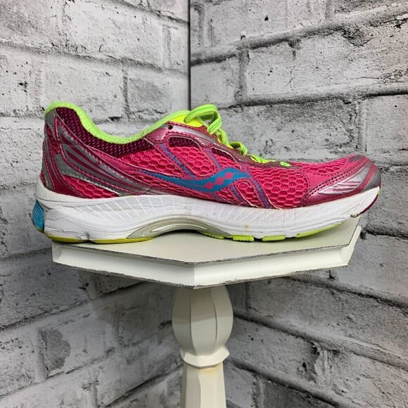 Saucony Ride 5 Pink Athletic Running Shoes - Picture 3 of 8